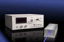 Compact Q-switched pulsed UV Blue laser
